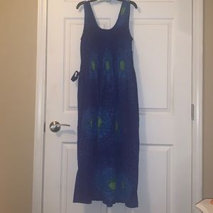 Ocean blue dress & matching Scrunchie.